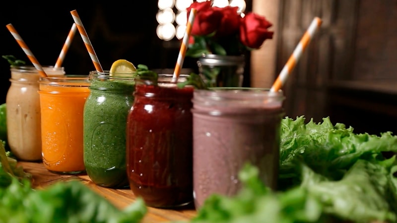 Fresh juice with protein